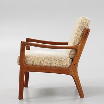 Ole Wanscher, a teak 'Senator' easy chair, France & Son, Denmark.