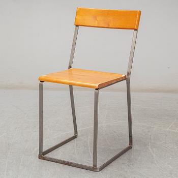 ARTHUR LINDQVIST, six chairs from Grythyttans stålmöbler, first half of the 20th Century.