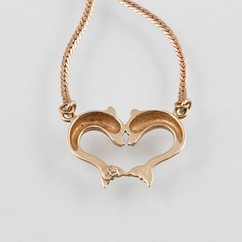 COLLIER, 14K guld. Vikt 6,5 gram.