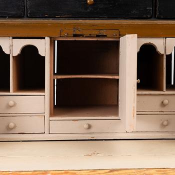 A writing cabinet, Norway, 18th/19th Century.