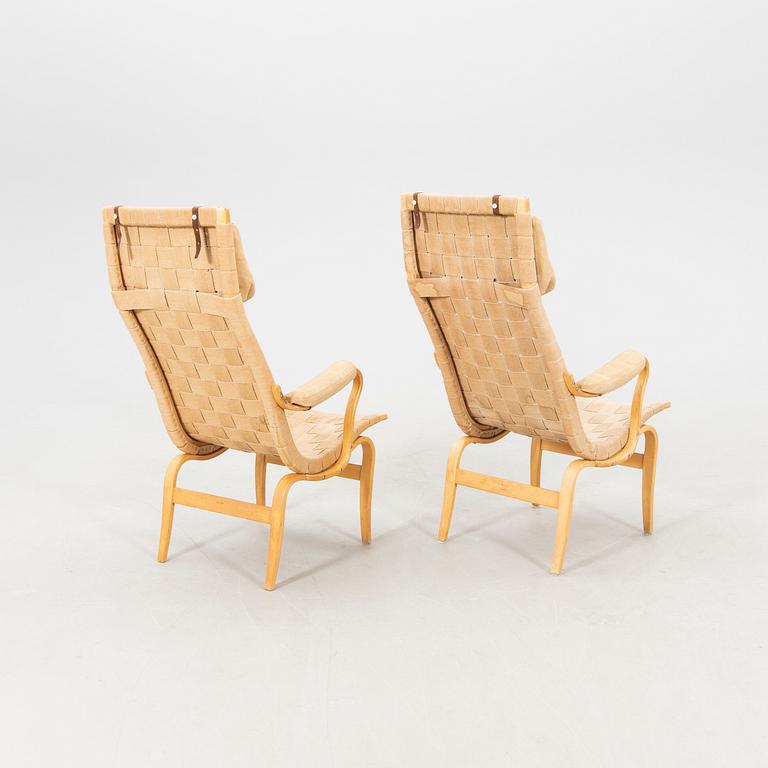 Bruno Mathsson, karmstolar ett par "Eva hög" 1900-talets senare del.