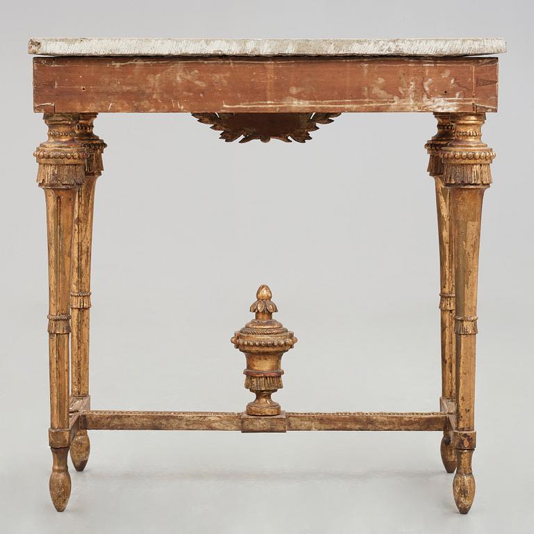 A Gustavian late 18th century console table.