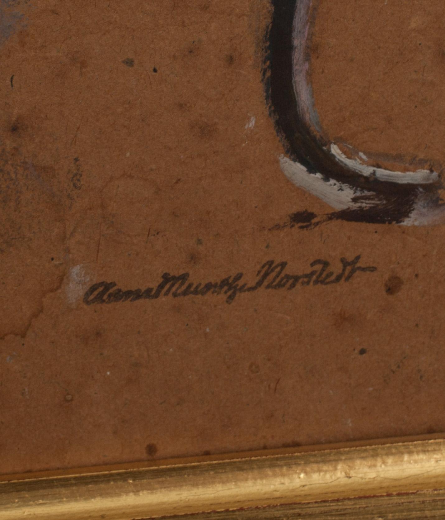 ANNA MUNTHE-NORSTEDT, olja på papp-pannå, stämpelsignerad.