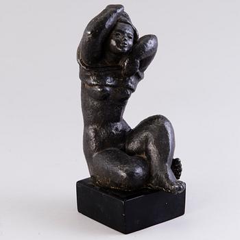 HEIKKI HÄIVÄOJA, veistos, pronssia, signeerattu.