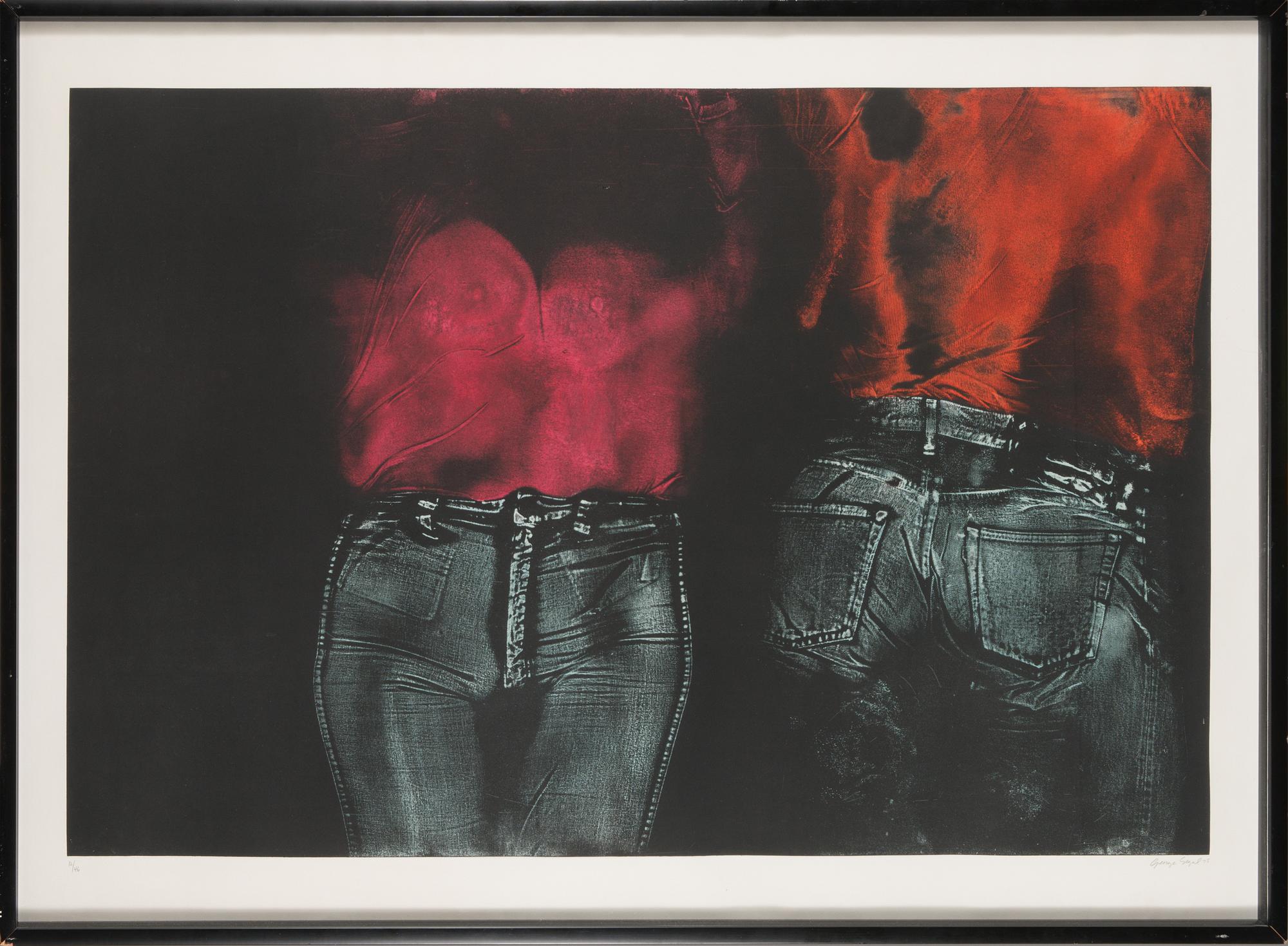 George Segal, etching and aquatint, signed and dated -75, numbered 12/46.