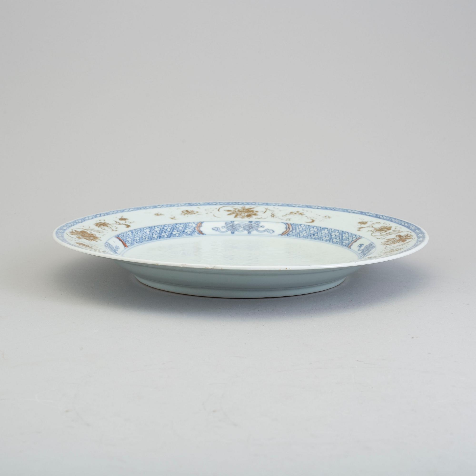 FAT, kompaniporslin. Qingdynastin, Qianlong (1736-95).