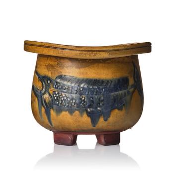 106. Wilhelm Kåge, a Farsta stoneware urn, Gustavsberg Studio 1953, provenance Wilhelm Kåge.