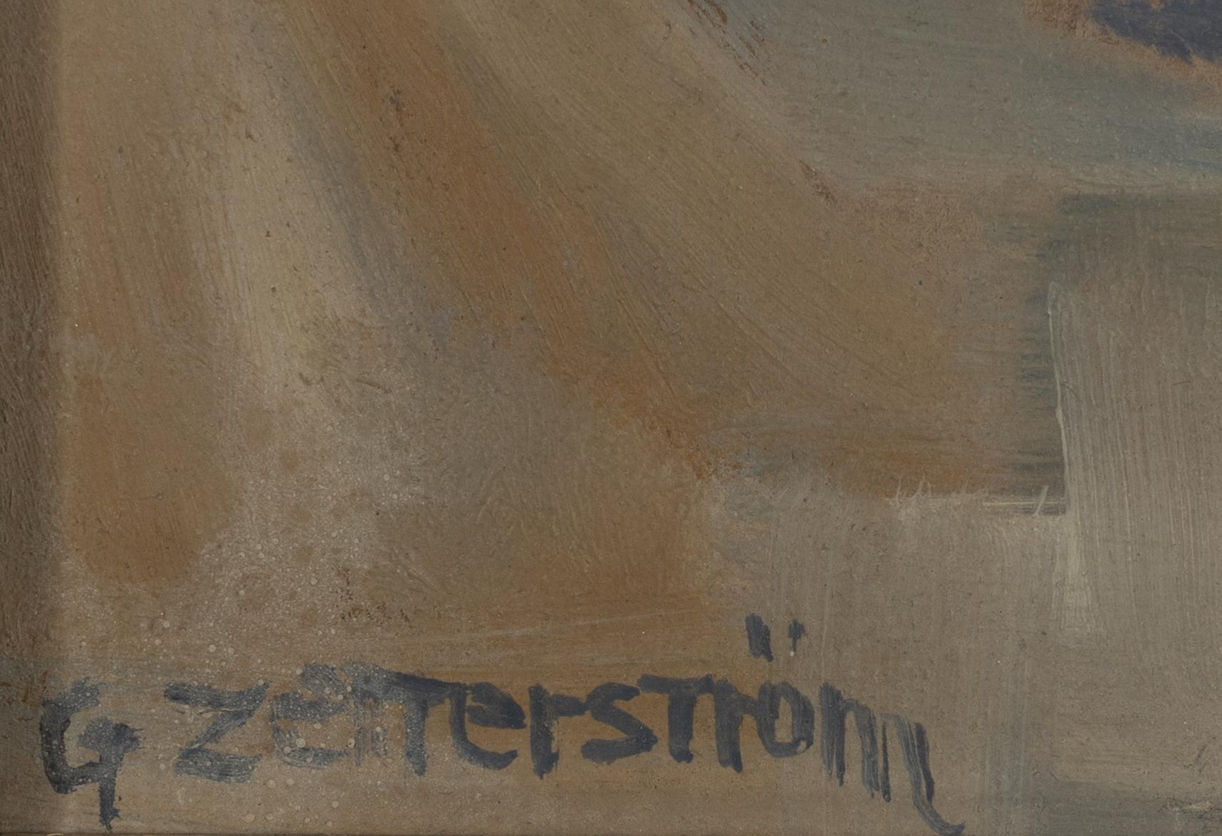 Gunnar Zetterström, oil on panel, signed.