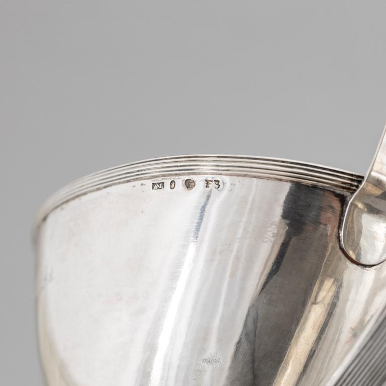 Two Swedish Silver Empire Sugar Bowls, mark of Nils Limnelius,  Stockholm 1811.