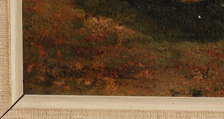 OKÄND KONSTNÄR, olja på duk, bär sign, 1900-tal.