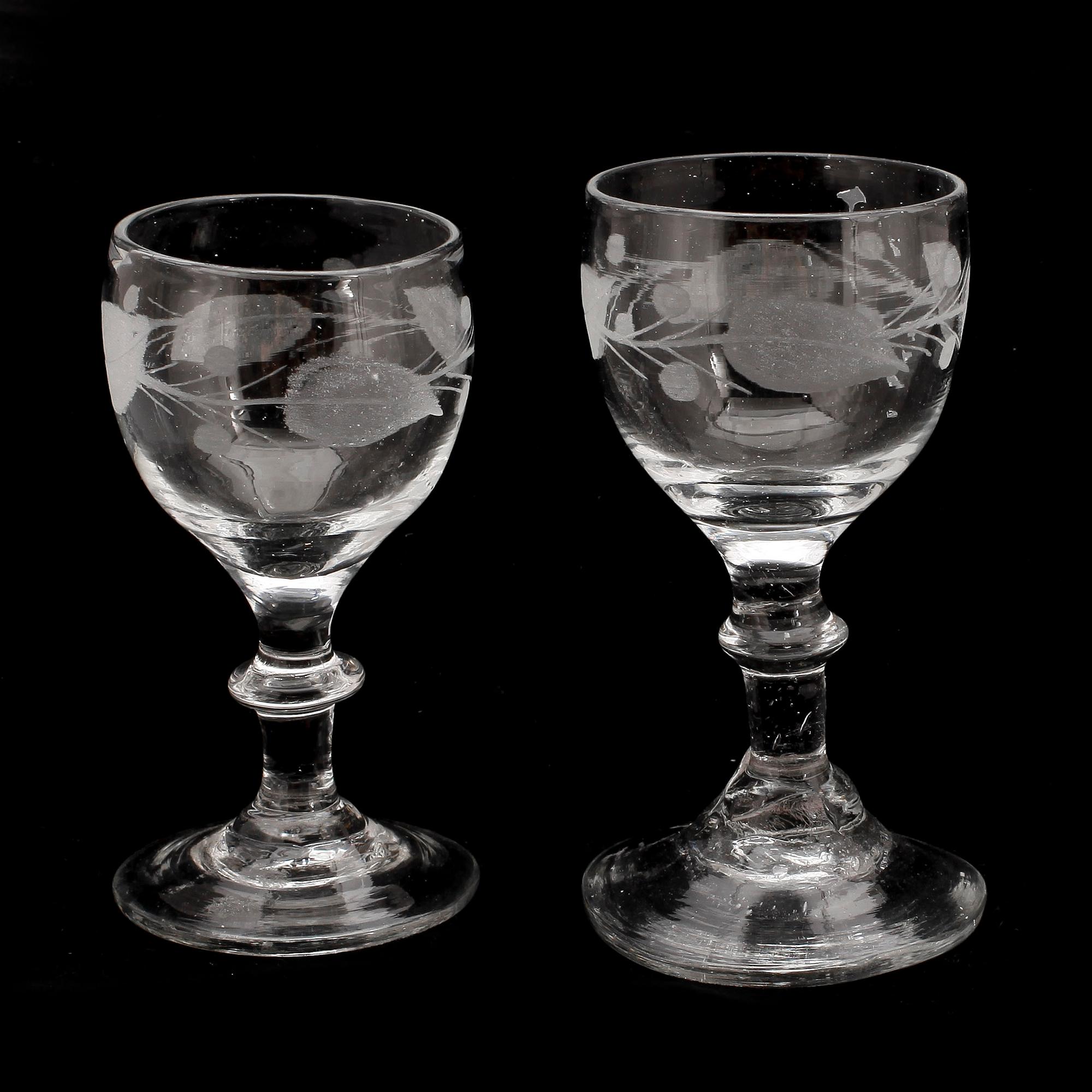 GLAS, 2 st, 1800-talets första hälft.