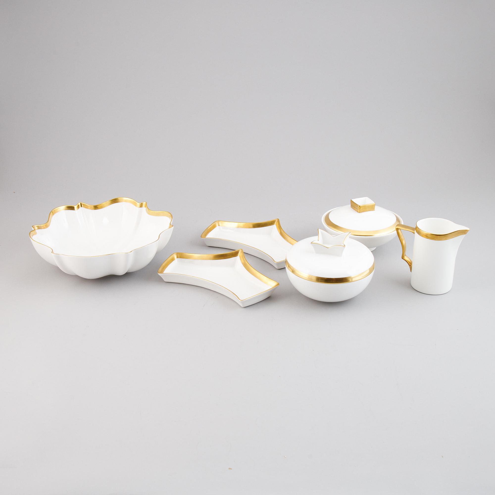 Karin Björquist, a 6-piece 'Nobel' bone china service, Rörstrand.