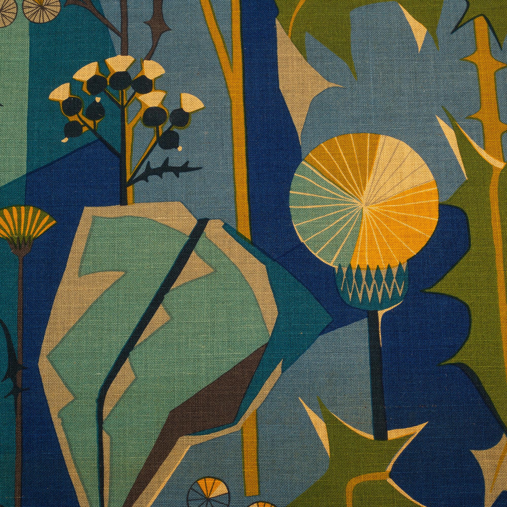 DAGMAR LODÉN, GARDINER, 2 st., "Tistlar", ca 243 x 127 cm vardera.