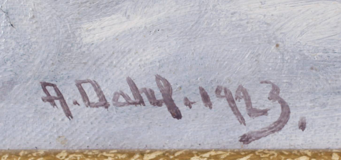 ANSELM DAHL, olja på duk, signerad och daterad 1923.
