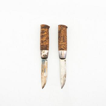 David Andersen knivar 2 st "Peer Gynt-kniven" Norge 1900-talets andra hälft.