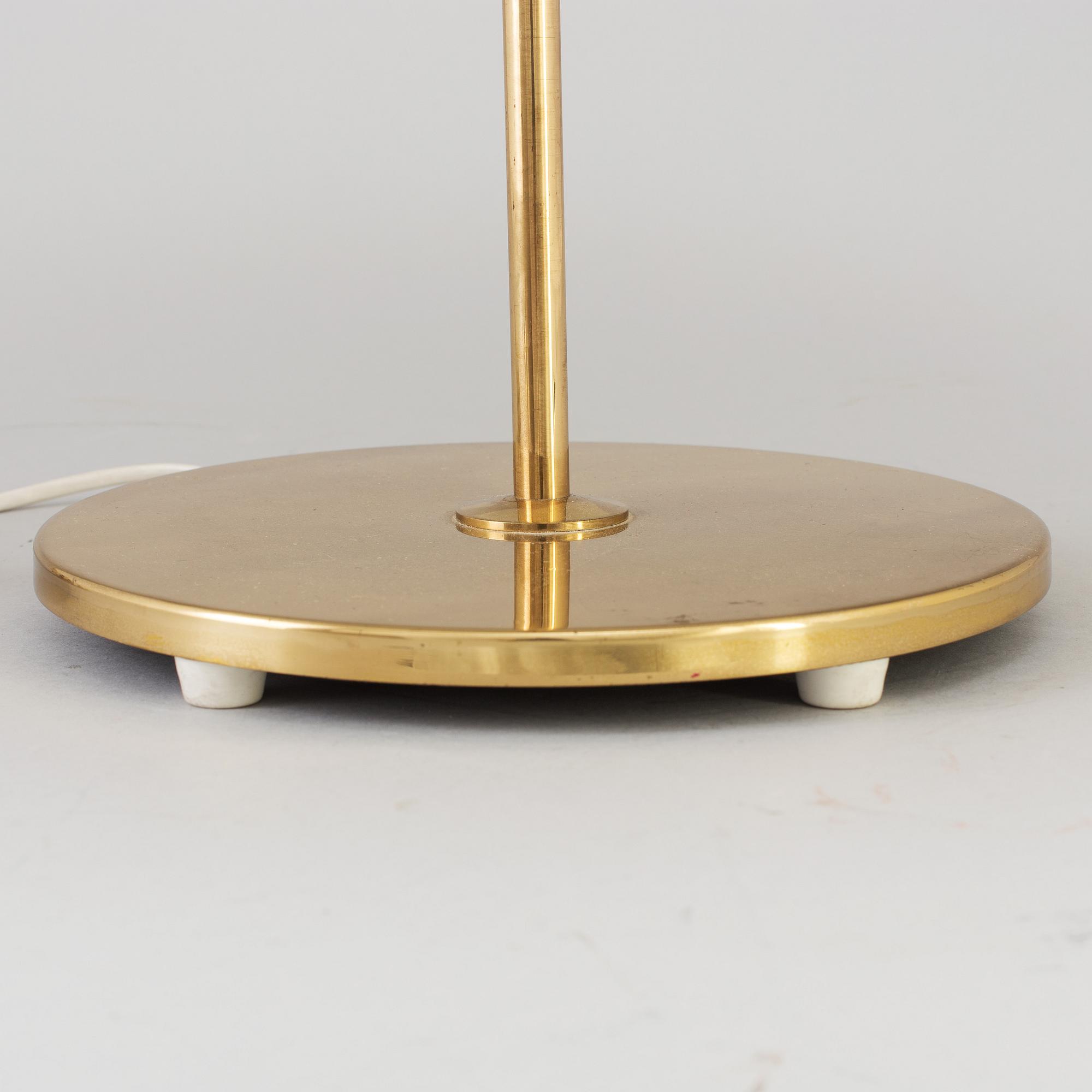 BORDSLAMPA, Bergboms, mässing, 1960-/70-tal.