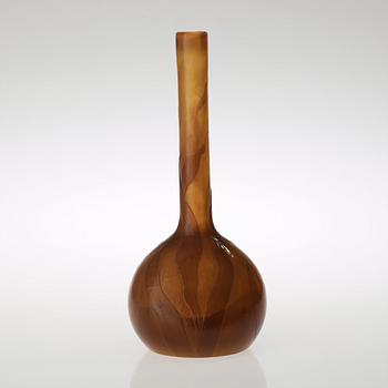 An Emile Gallé Art Nouveau firepolished cameo glass vase, France.