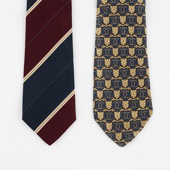 LOUIS VUITTON and GUCCI, two silk ties. - Bukowskis