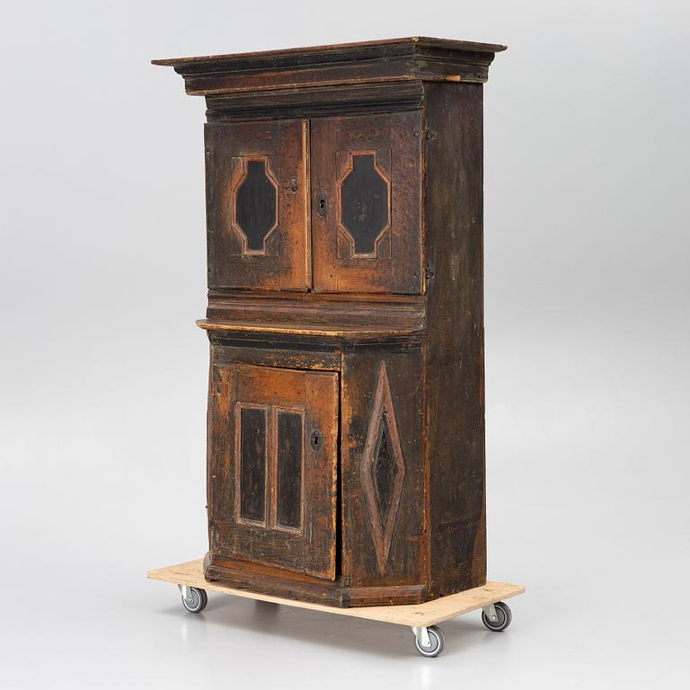 A pine cabinet, second half of the 18th Century.