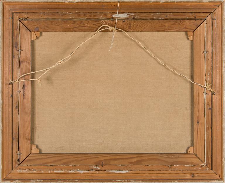 Fredrik Ahlstedt, Metsänäkymä rannan laidalla.