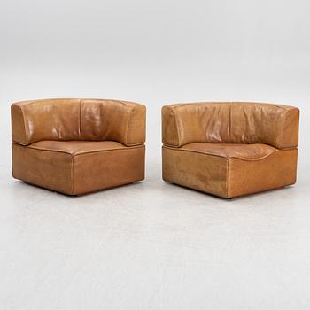 A 5-piece modular sofa, De Sede, Switzerland, 1970s.