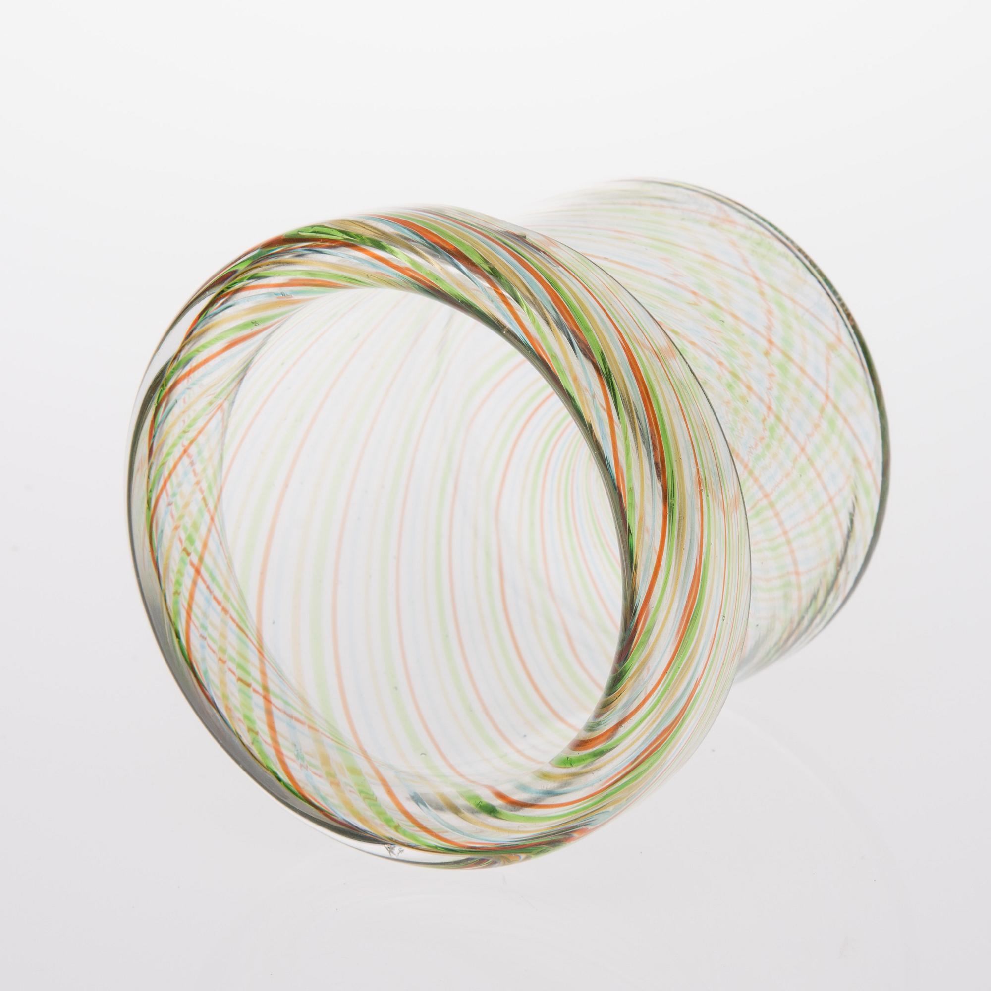 KAJ FRANCK, KONSTGLAS SKÅL. Sign. Kaj Franck Nuutajärvi Notsjö. 1960-tal.