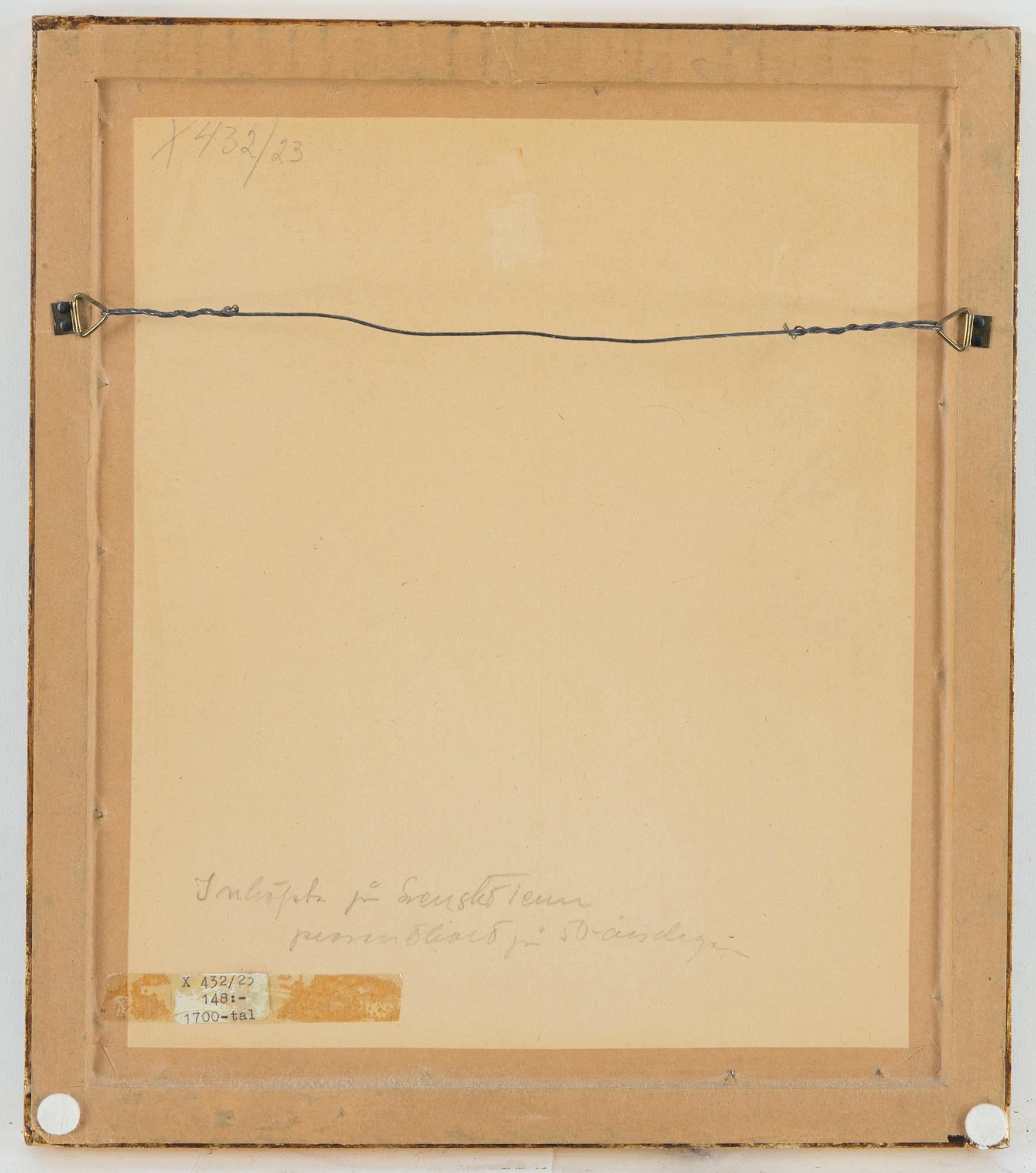 KOPPARSTICK, 2 st, kolorerade, 1800-tal.