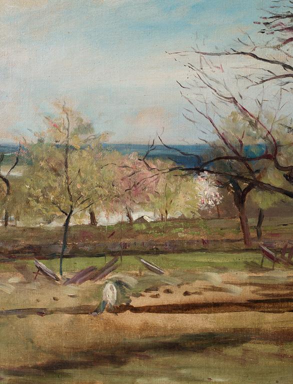 Carl Fredrik Hill, ”Landskap med fruktträd” (Landscape with fruit trees).