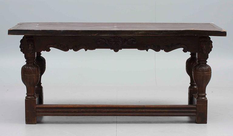 BIBLIOTEKSBORD, renässansstil, 17-1900-tal.