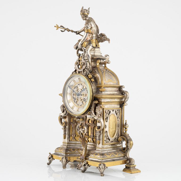 A Baroque style mantle clock, around 1900.