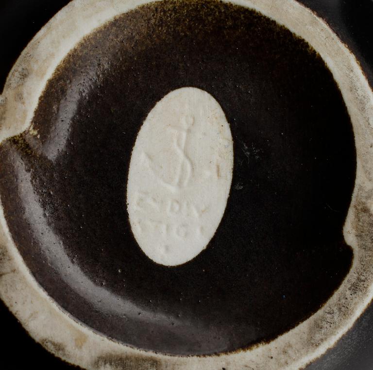 VASER, 2 st samt FAT, stengods, Endiv och Pungo, Stig Lindberg, Gustavsberg.