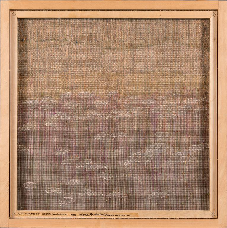 Viena Mertasalmi, translucent weaving, signed Viena Mertsalmi 1998.