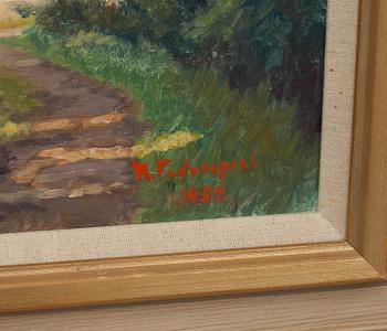 KAI FEDERSPIEL, olja på duk, signerad och daterad 1958.