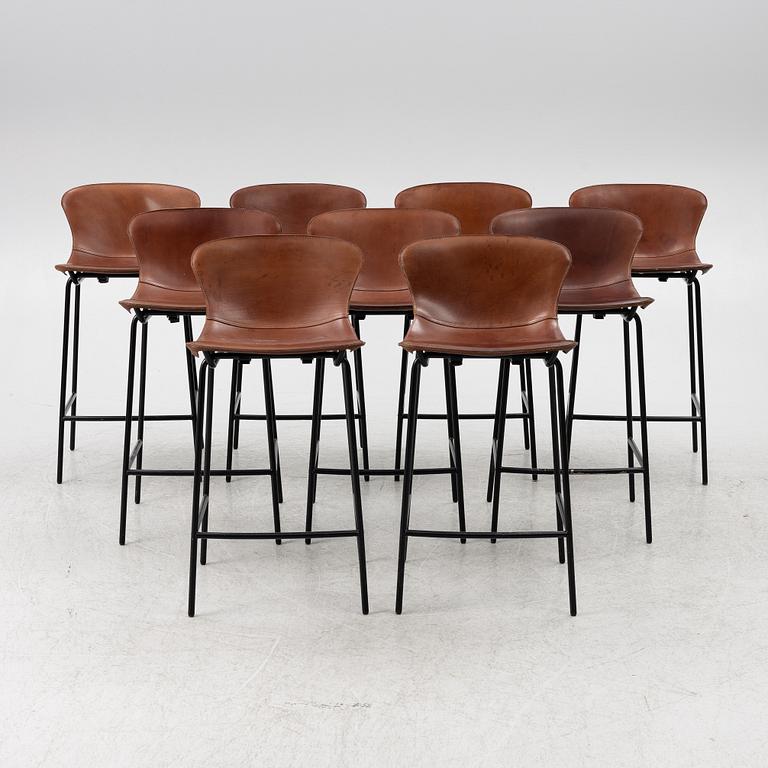 Axel Bjurström, barstolar, 9 st, "Hammock", David Design.