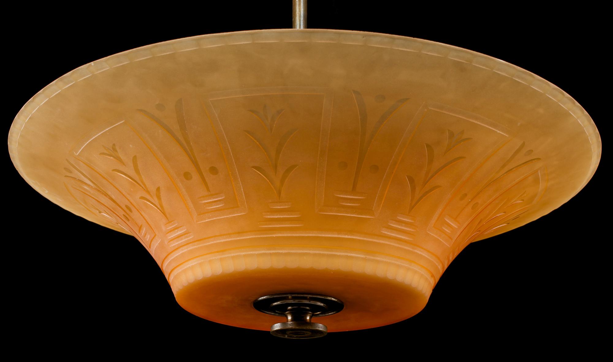 TAKARMATUR, Edward Hald, Orrefors, 1920/30-tal. H ca 55 cm.
