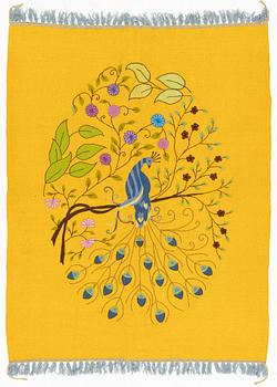An embroidered Kelim rug, c. 200 x 153 cm.