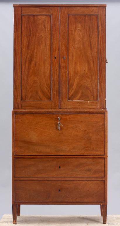 SKRIVSKÅP, gustavianskt, 1700-talets slut.