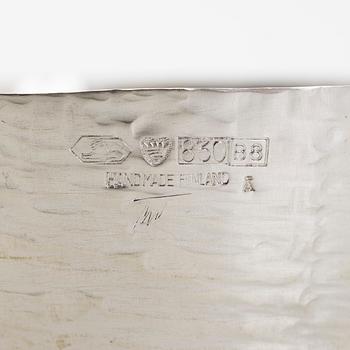 Tapio Wirkkala, skål, silver, TW 243, Kultakeskus, Tavastehus 1979.