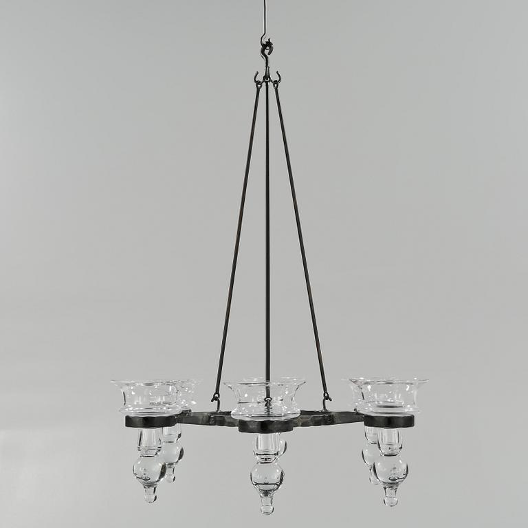TAKKRONA, Boda glasbruk, 1900-talets andra hälft. Höjd 60-90 cm.