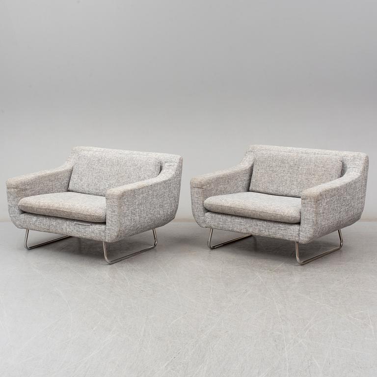 An 'Aspen' sofa with two easy chairs from Content by Terence Conran.