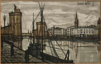 BERNARD BUFFET, färglitografi, sign i trycket.