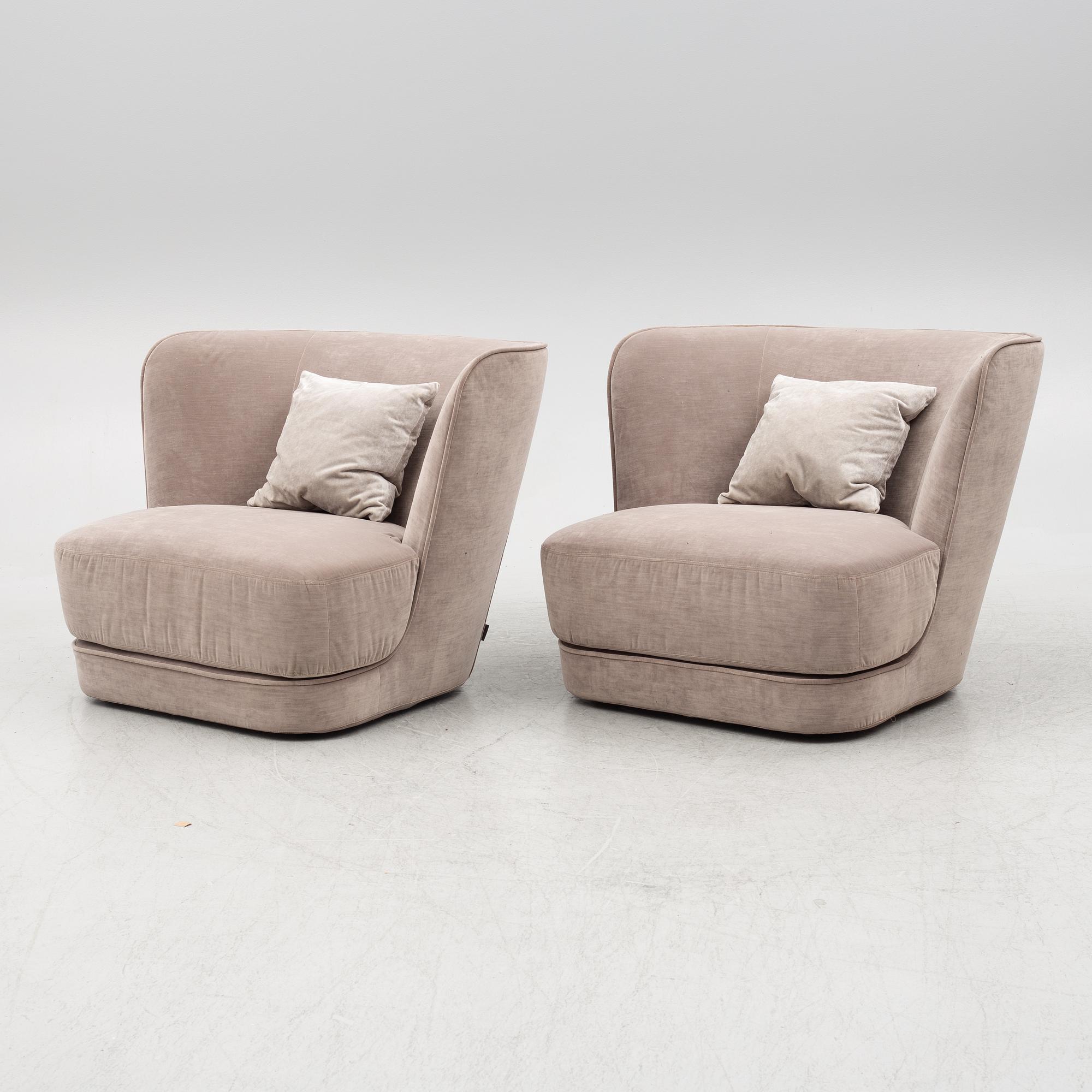 A pair of easy chairs, Casamilano, Italy, Contemporary.