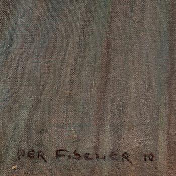 PER FISCHER, oil on canvas, signed and dated 1910.