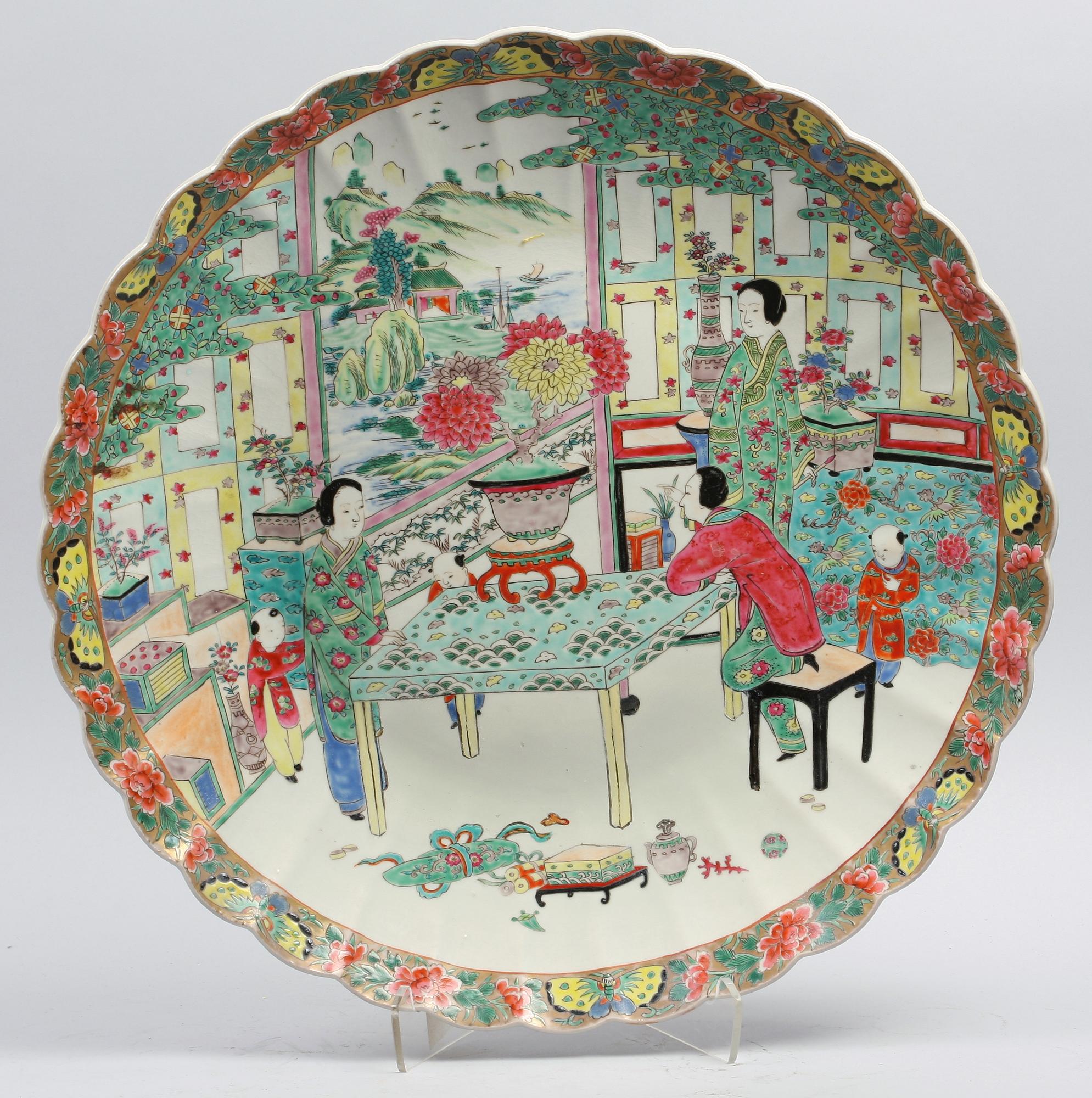 FAT, porslin. Kina 1800/1900-tal.