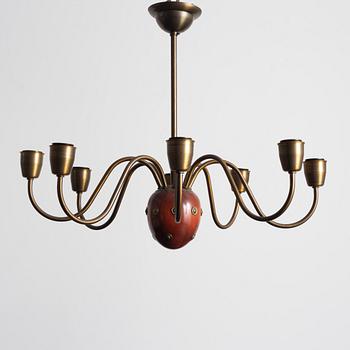 Hans Bergström, taklampa, ateljé Lyktan, Åhus, 1940-50-tal.