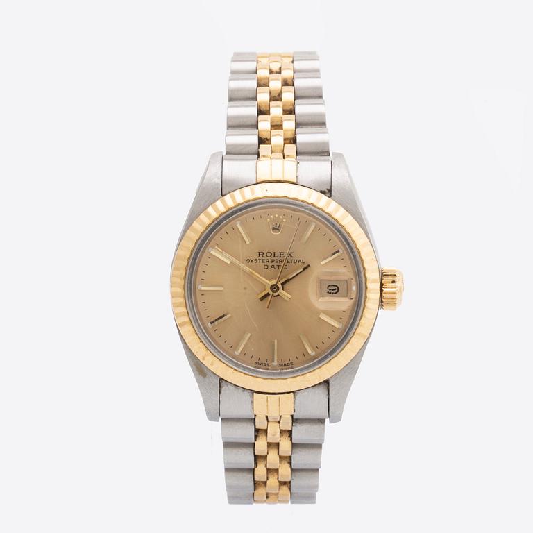 Rolex, Oyster Perpetual, Date, wristwatch, 26 mm.