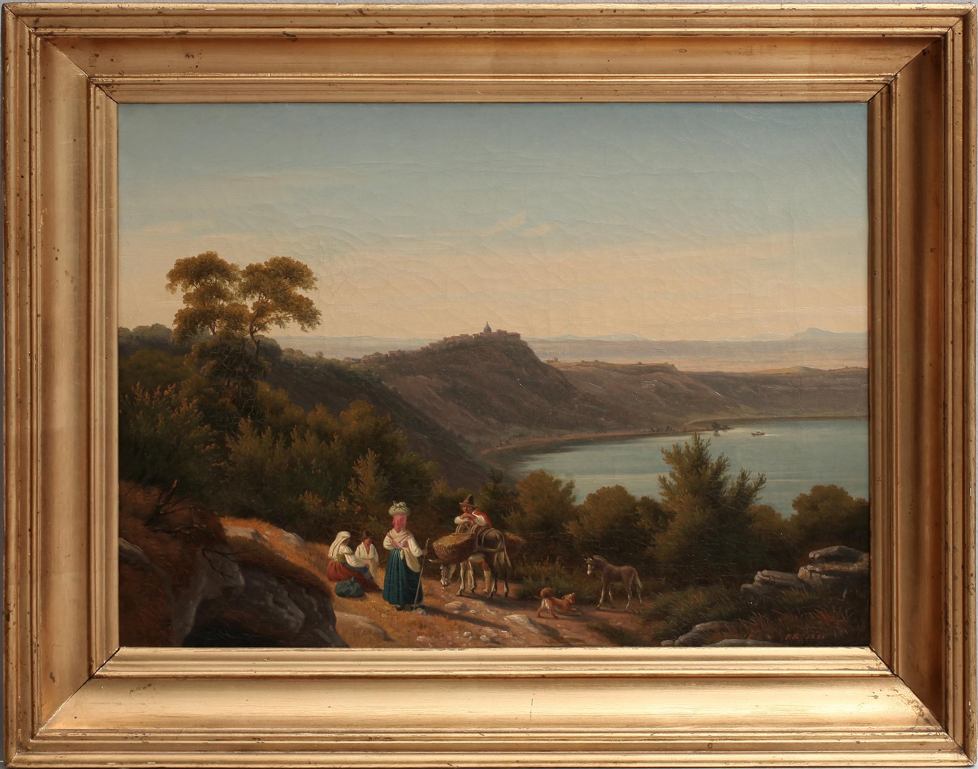 JOHAN PETER RAADSIG, olja på duk, sign o dat 1851.