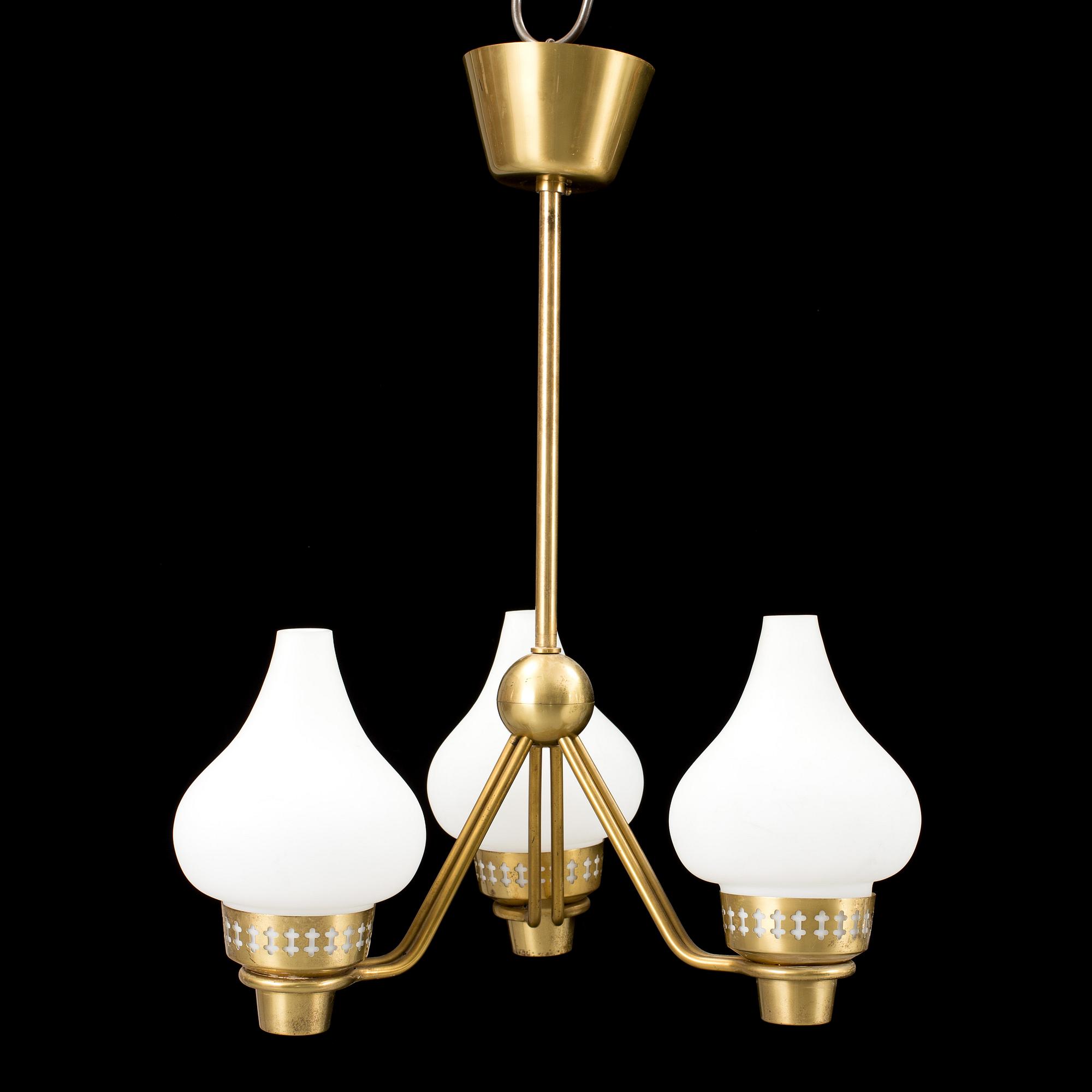 A swedish ceiling lamp by ASEA, 1950s.