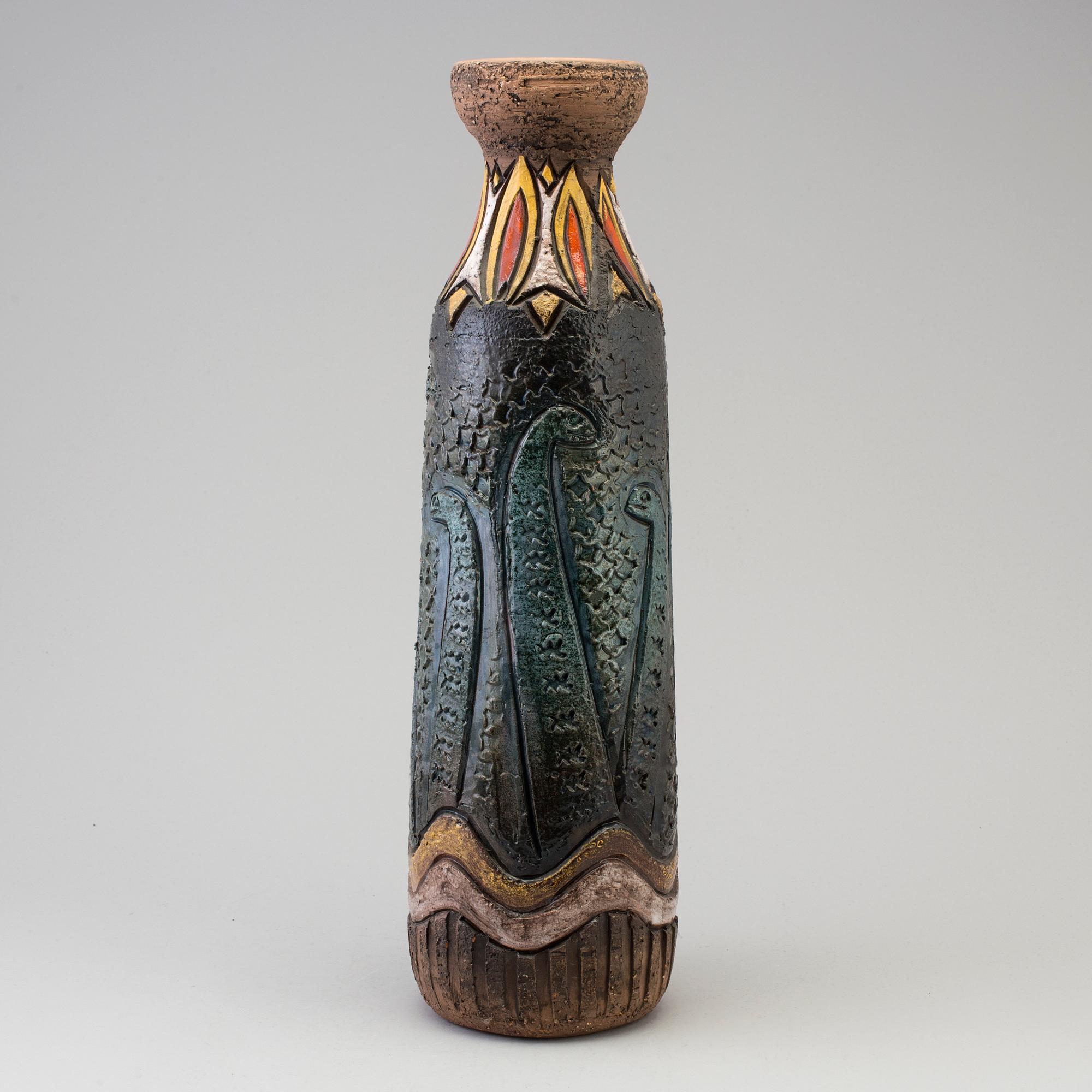 A stoneware vase by Marian Zawadski for Tilgmans Keramik, signed and dated 1964.