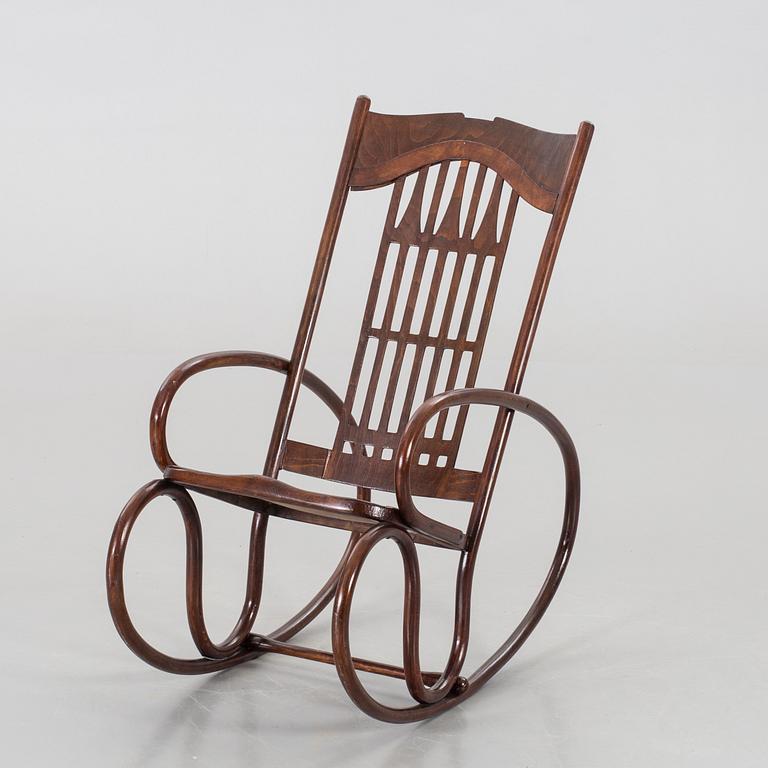 A ROCKING CHAIR, J&J Kohn early 20th century.